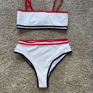 Red, white, and blue bikini
